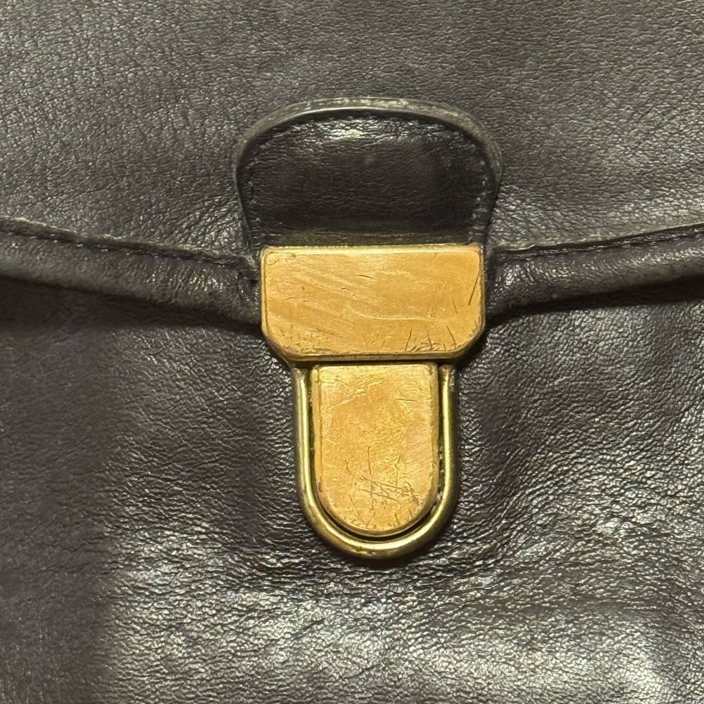COACH Vintage Rare Morgan Black Leather Briefcase - Picture 16 of 16